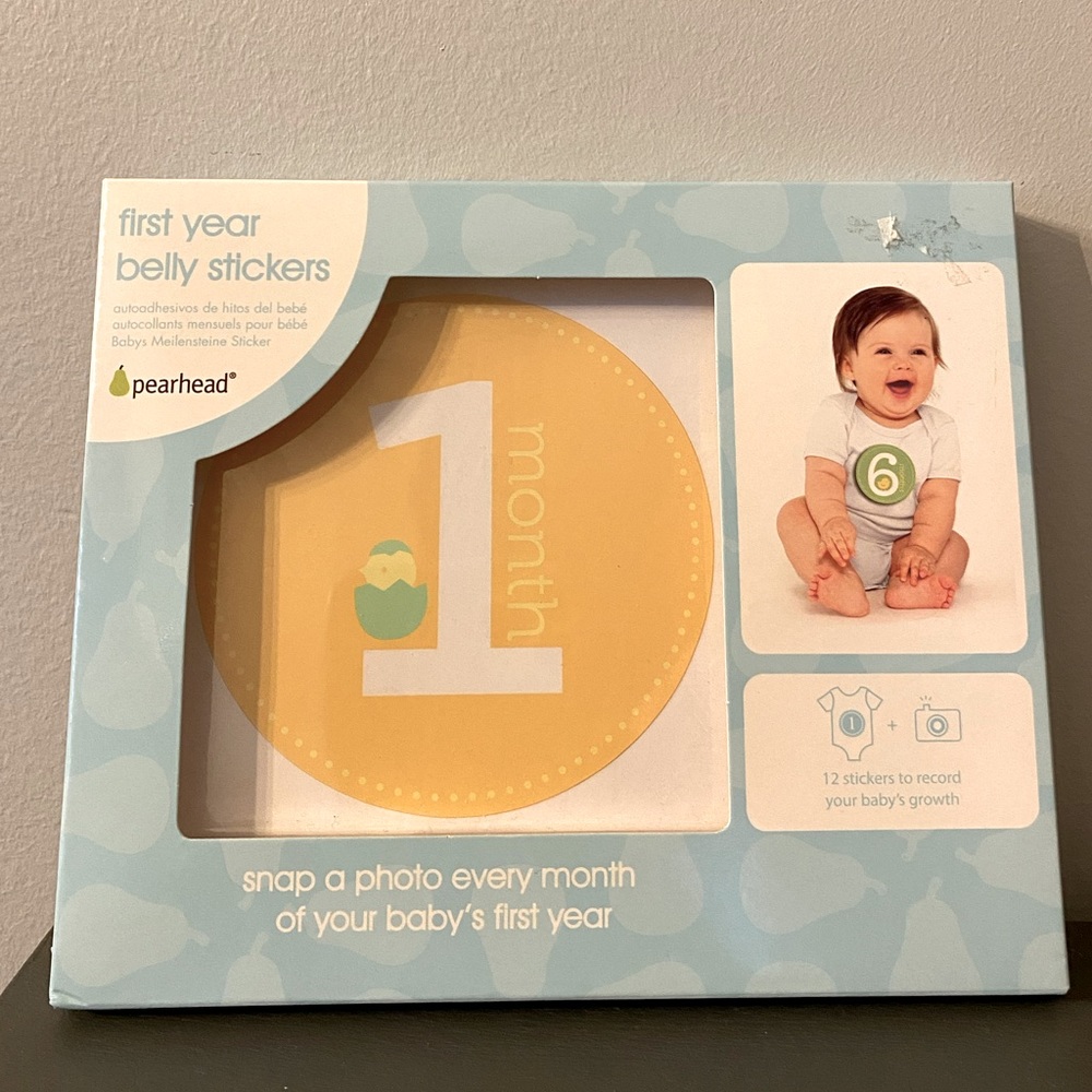 Pearhead Baby’s first year belly stickers